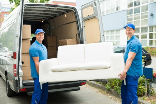 Removal team handling urgent furniture move in Knightsbridge