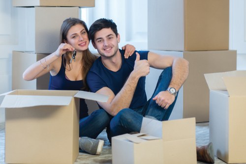 Removal team planning a move in Knightsbridge near a luxury residential property