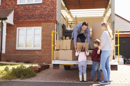 Loading furniture carefully for a Knightsbridge apartment move