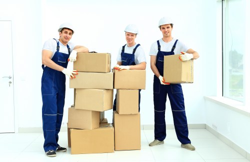 Careful unloading and placement of furniture during a Knightsbridge home relocation