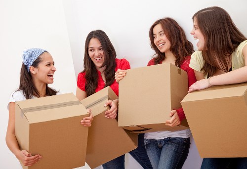 Careful transport of household items in central London