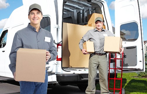 Careful handling of furniture during a flat move in a Knightsbridge apartment building